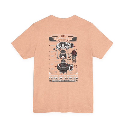 Turbocharger Diagram T-Shirt — Engine Blueprint Graphic Tee | MPM Tuning Design