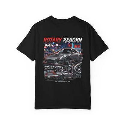 Rotary Coupe Graphic T-Shirt — JDM Tokyo Night Street Racing Tee | MPM Tuning Design