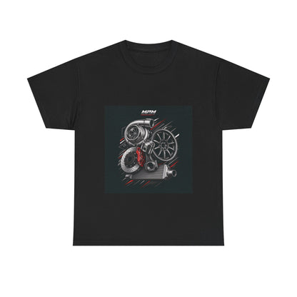 Turbo Engine Parts T-Shirt — JDM Automotive Racing Tee | MPM Tuning Design