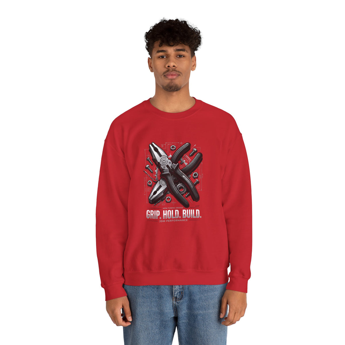 MPM Repair Tools Graphic Crewneck – Rebuild &amp; Rewire Sweatshirt