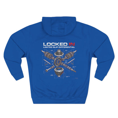 Car Parts Hoodie — Locked In Drivetrain Graphic Fleece | MPM Tuning Design