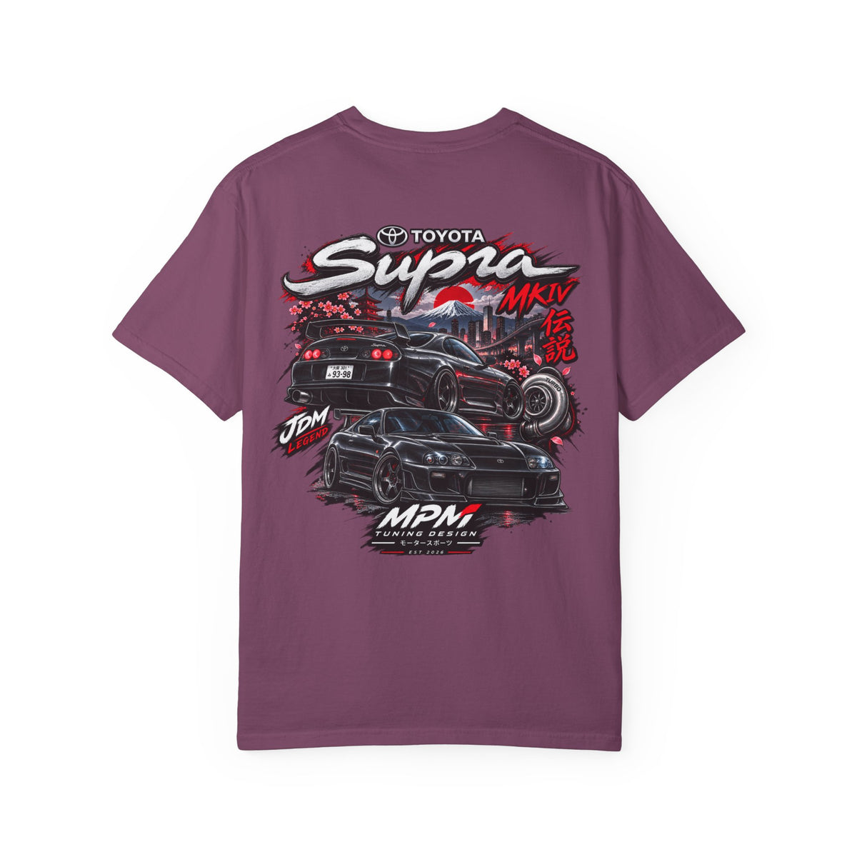 Toyota Supra MKIV Graphic T-Shirt — JDM Street Racing Tee | MPM Tuning Design