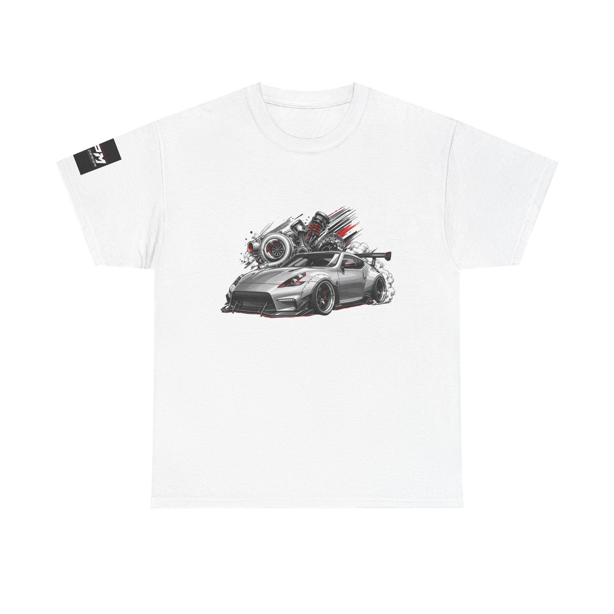 Sports Coupe Racing Car Graphic Tee — Speed Engine Design | MPM Tuning Design