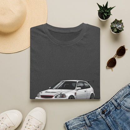 Honda Civic EK Hatchback T-Shirt — JDM Race Car Graphic Tee | MPM Tuning Design