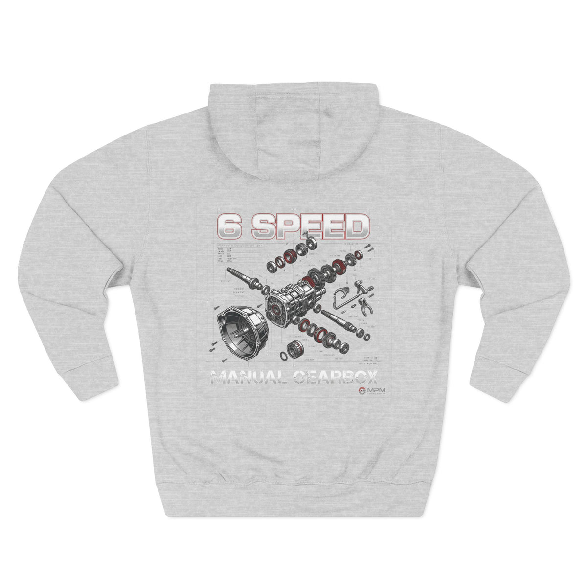 MPM Minimal Logo White Fleece Hoodie – Premium Pullover