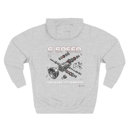 MPM Minimal Logo White Fleece Hoodie – Premium Pullover