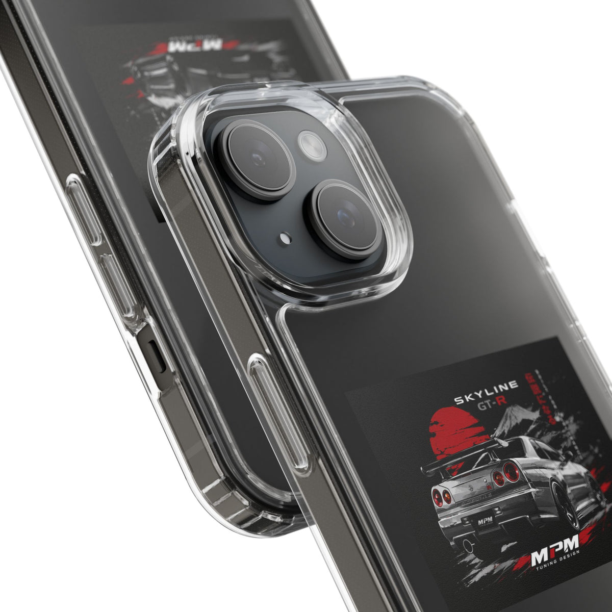 Clear Phone Case — Nissan Skyline GT-R Racing Car Graphic | MPM Tuning Design