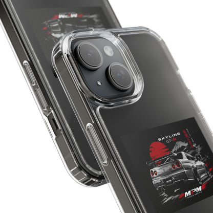 Clear Phone Case — Nissan Skyline GT-R Racing Car Graphic | MPM Tuning Design