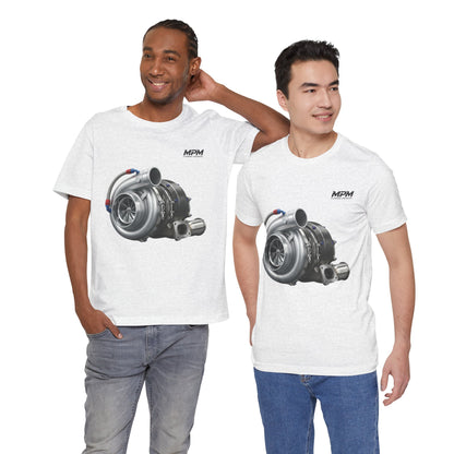 Turbocharger Graphic Tee — MPM Turbo Engine Shirt for Car Enthusiasts