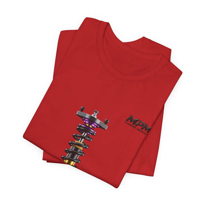 Coilover Shock Graphic Tee — Suspension Tuning T-Shirt | MPM Tuning Design