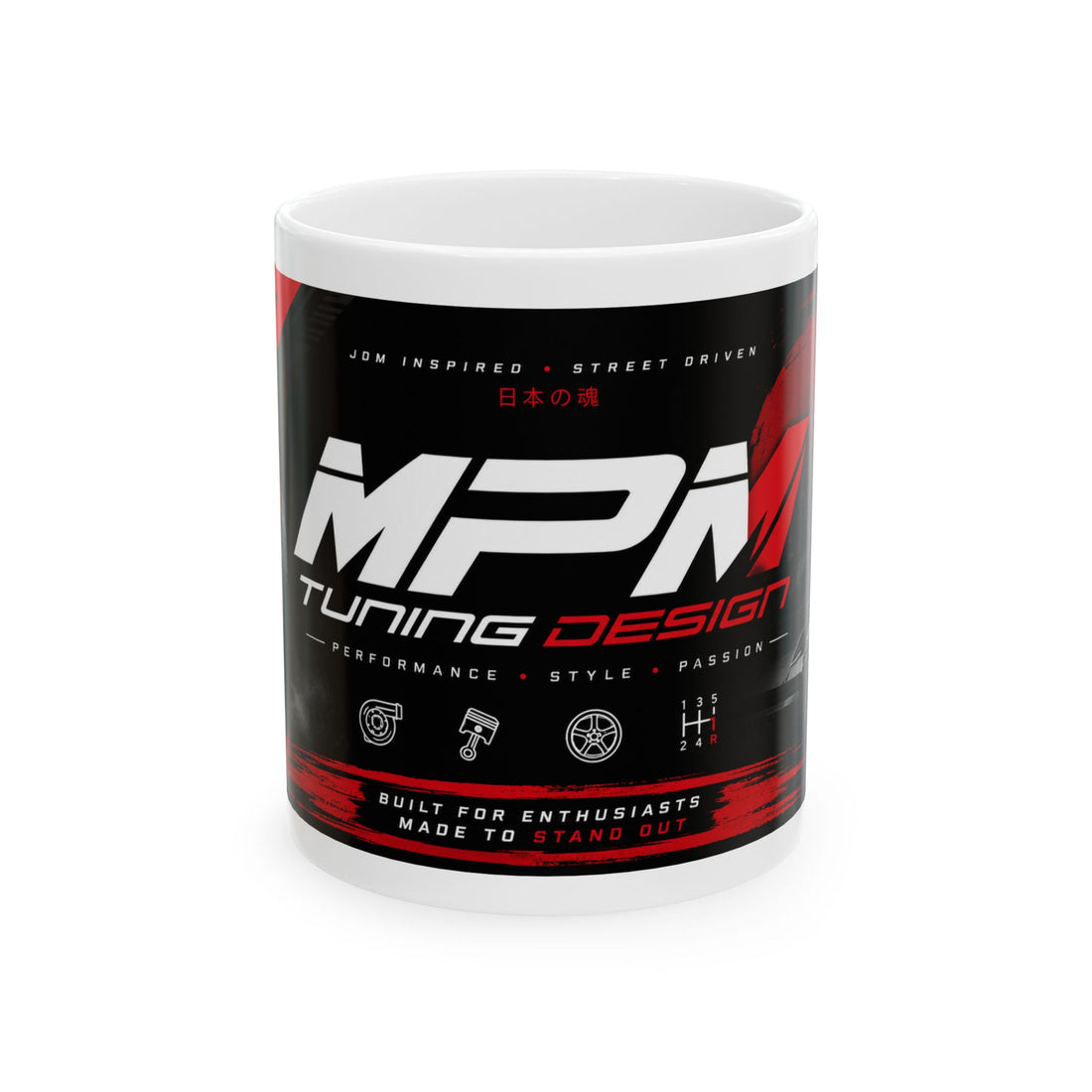 Turbocharger Coffee Mug — Boost Your Passion 11oz &amp; 15oz | MPM Tuning Design