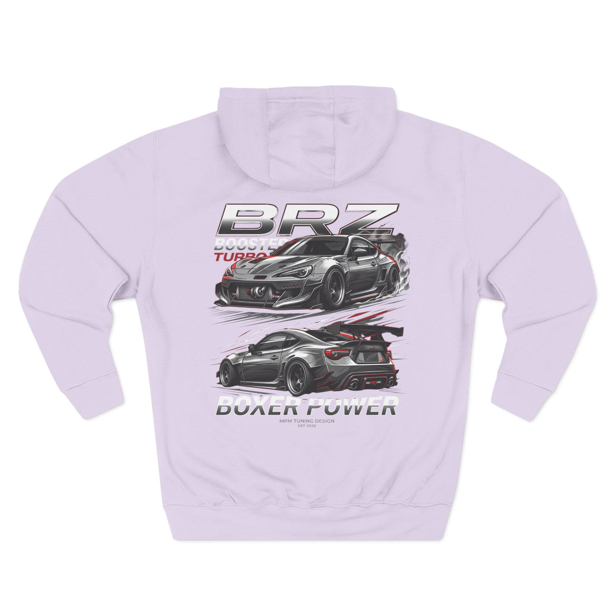 BRZ Twin Turbo Racing Hoodie — Dual Power Car Graphic Fleece | MPM Tuning Design