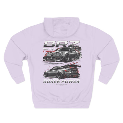 BRZ Twin Turbo Racing Hoodie — Dual Power Car Graphic Fleece | MPM Tuning Design