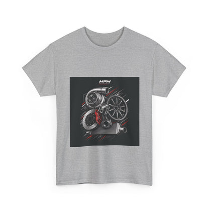 Turbo Engine Parts T-Shirt — JDM Automotive Racing Tee | MPM Tuning Design