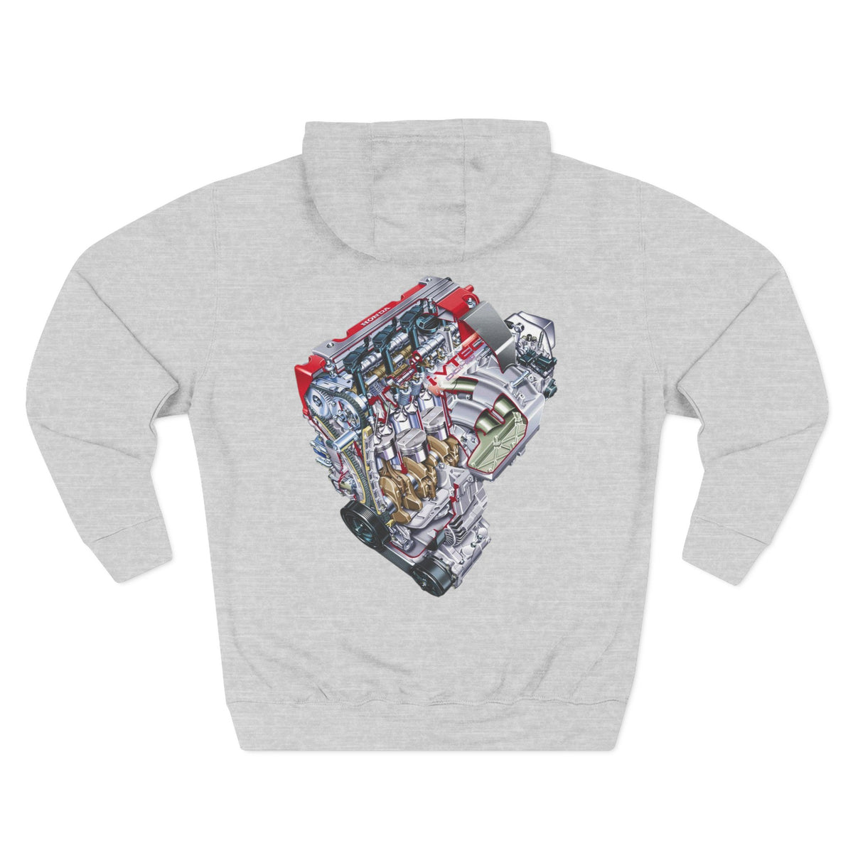 Engine Cutaway Diagram Hoodie — Automotive Illustration Fleece | MPM Tuning Design