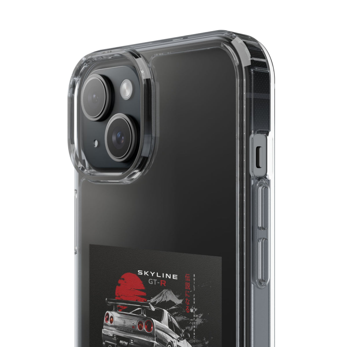 Clear Phone Case — Nissan Skyline GT-R Racing Car Graphic | MPM Tuning Design