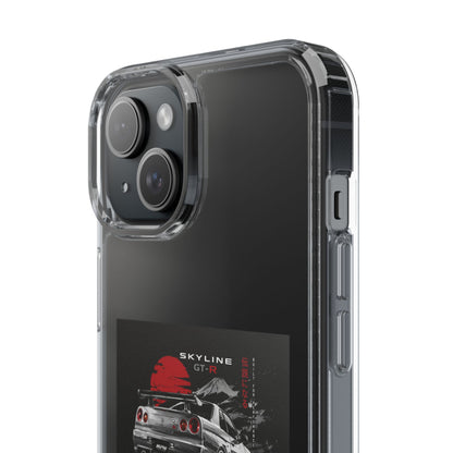 Clear Phone Case — Nissan Skyline GT-R Racing Car Graphic | MPM Tuning Design