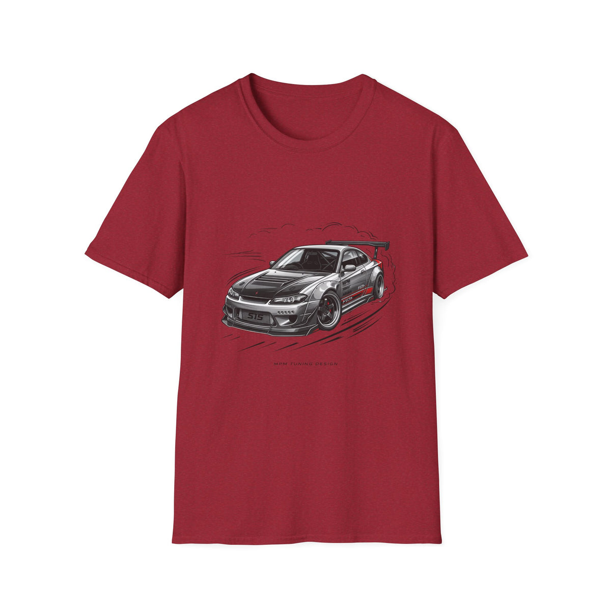 Car Drift T-Shirt — Black Sports Coupe Illustration Tee | MPM Tuning Design