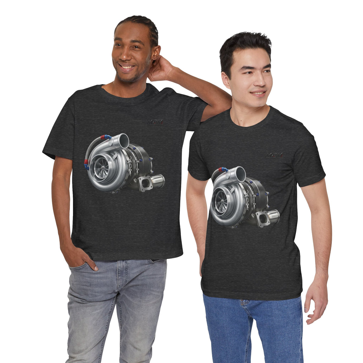 Turbocharger Graphic Tee — MPM Turbo Engine Shirt for Car Enthusiasts