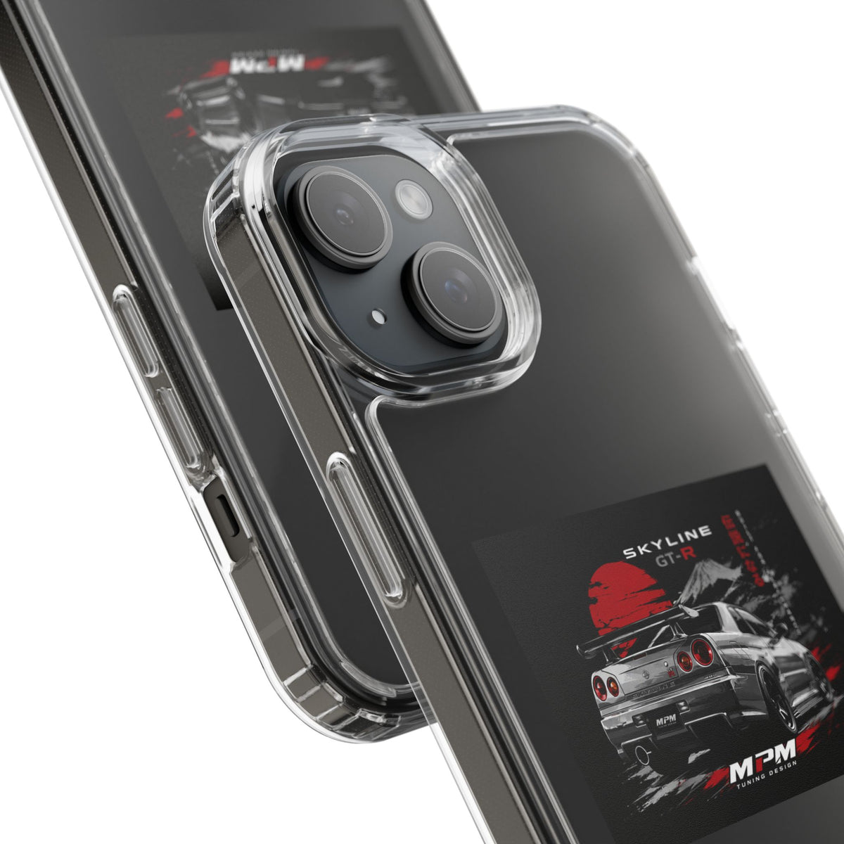 Clear Phone Case — Nissan Skyline GT-R Racing Car Graphic | MPM Tuning Design