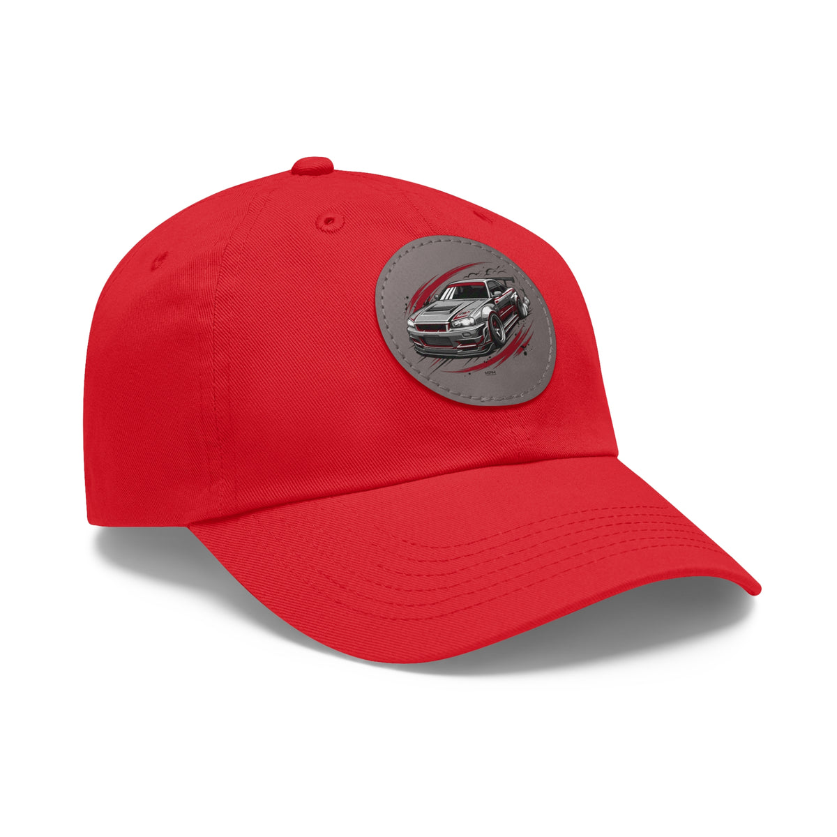 Racing Car Leather Patch Dad Hat — Vintage Sport Sedan Cap | MPM Tuning Design