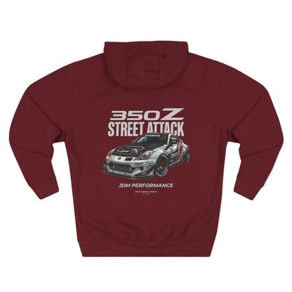 Nissan 350Z Street Attack Hoodie — JDM Racing Car Graphic Fleece | MPM Tuning Design