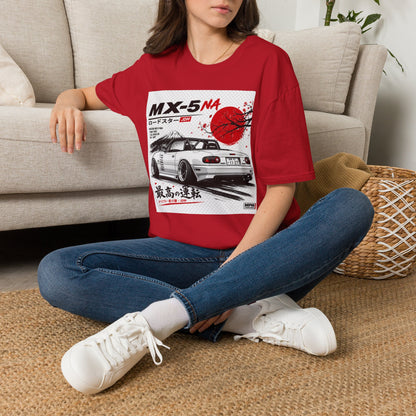 Mazda MX-5 NA Retro Racing T-Shirt — Japanese Sun Track Day Tee | MPM Tuning Design