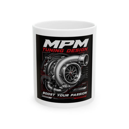 MPM Boost Your Passion Turbocharger Mug — 11oz &amp; 15oz Ceramic | MPM Tuning Design