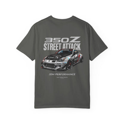 Nissan 350Z Street Attack T-Shirt — JDM Racing Car Graphic Tee | MPM Tuning Design