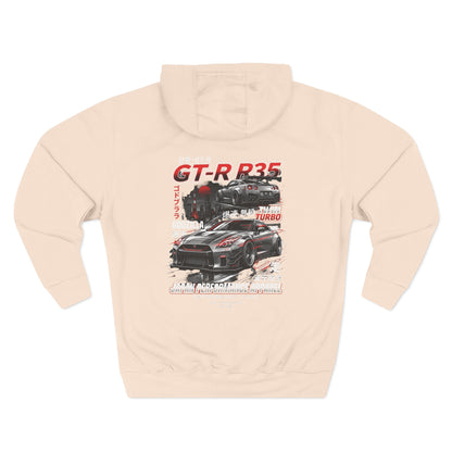 Nissan GT-R R35 Racing Hoodie — Japanese Turbo Sports Car Graphic | MPM Tuning Design