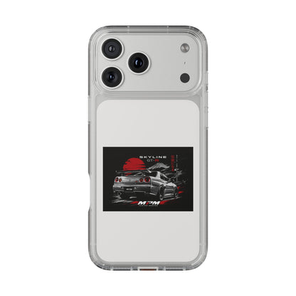 Clear Phone Case — Nissan Skyline GT-R Racing Car Graphic | MPM Tuning Design