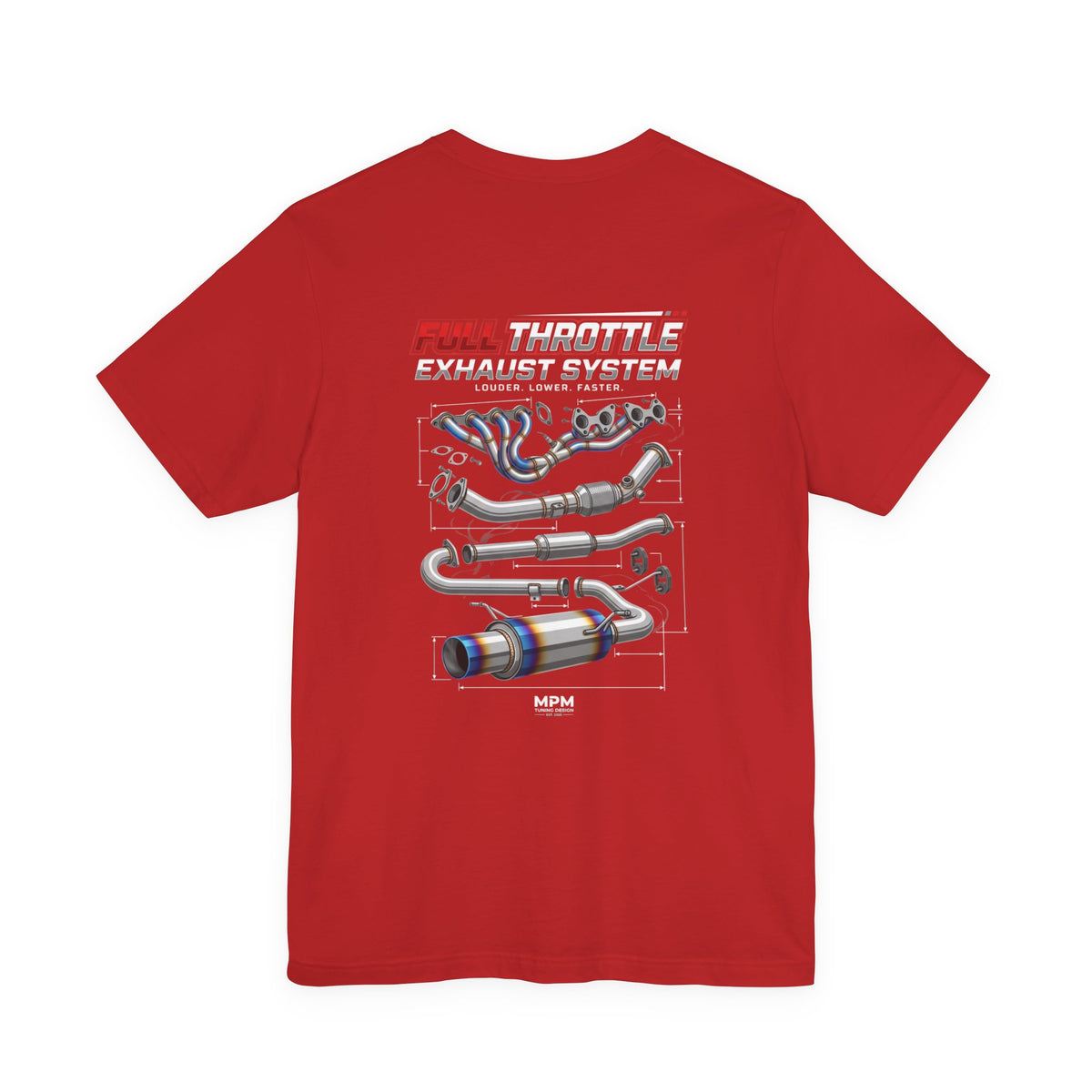 MPM Exhaust System Graphic T-Shirt – Full Throttle Edition