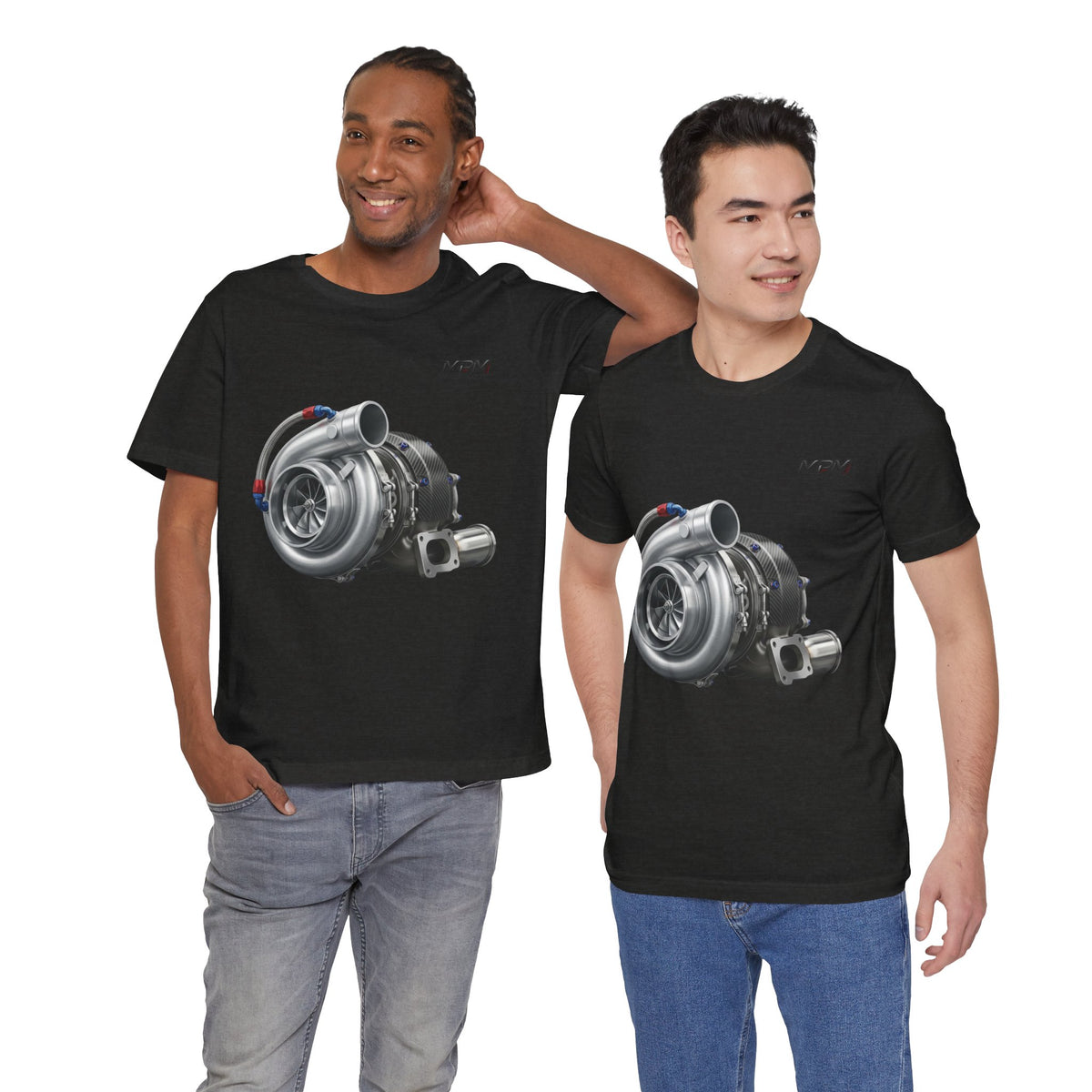 Turbocharger Graphic Tee — MPM Turbo Engine Shirt for Car Enthusiasts