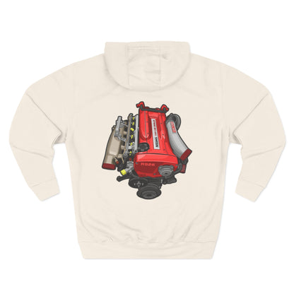 Engine Bay Graphic Hoodie — Car Engine Illustration Fleece | MPM Tuning Design