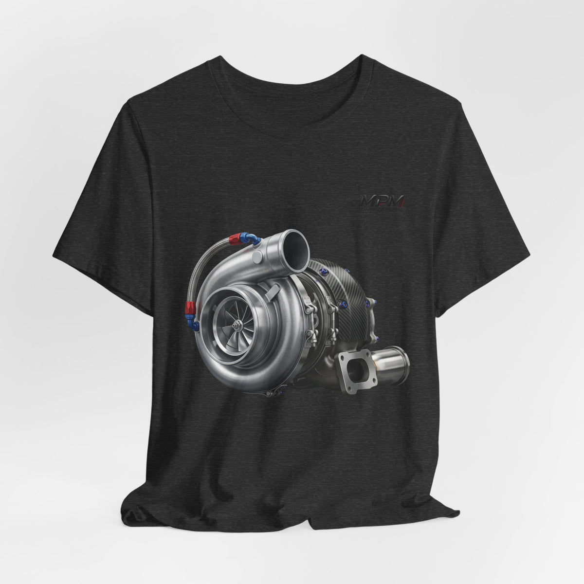 Turbocharger Graphic Tee — MPM Turbo Engine Shirt for Car Enthusiasts