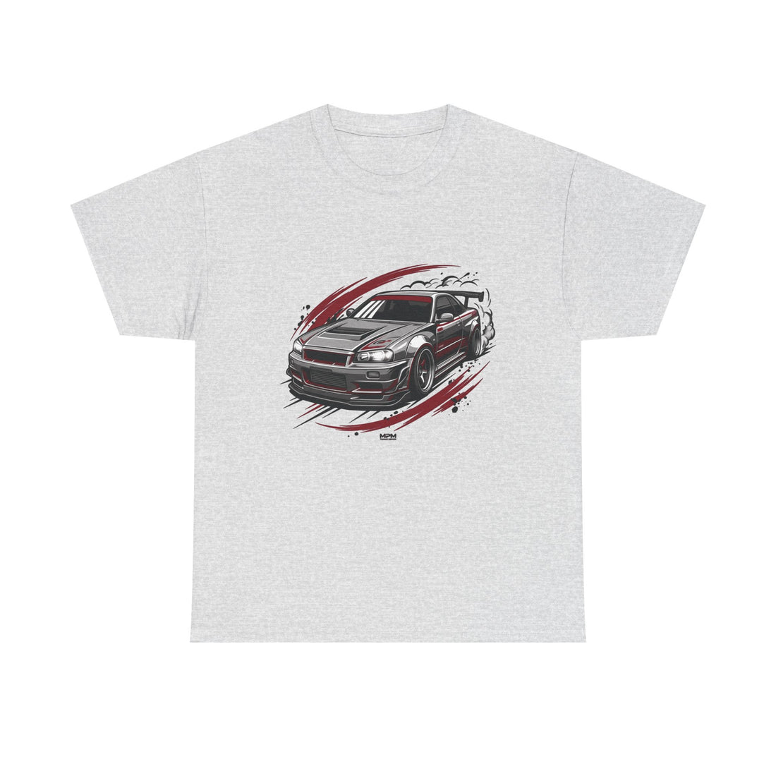 Car Graphic T-Shirt — Sporty Muscle Car JDM Illustration Heavy Cotton Tee | MPM Tuning Design