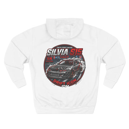 Nissan Silvia S15 Drift Icon Hoodie — JDM Racing Car Graphic Fleece | MPM Tuning Design