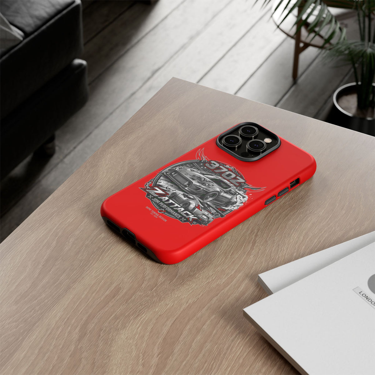 Nissan 370Z Z Attack Racing Phone Case — JDM Performance Sports Car Design | MPM Tuning Design