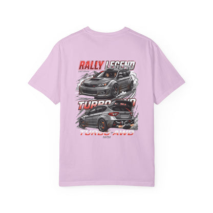 Rally Legend Turbo T-Shirt — Sporty AWD Car Graphic Tee | MPM Tuning Design