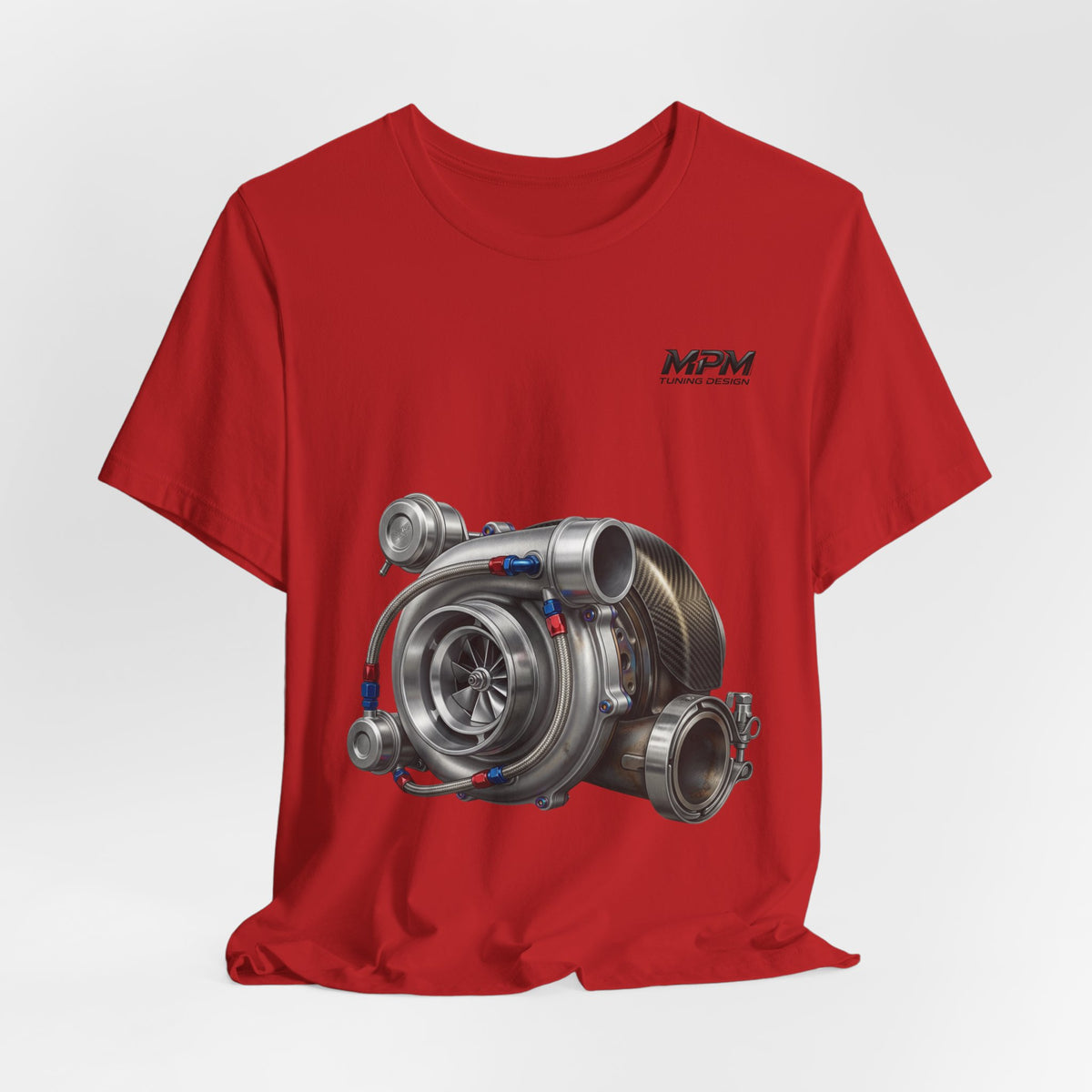 Turbocharger Graphic Tee — Turbo Engine T-Shirt | MPM Tuning Design