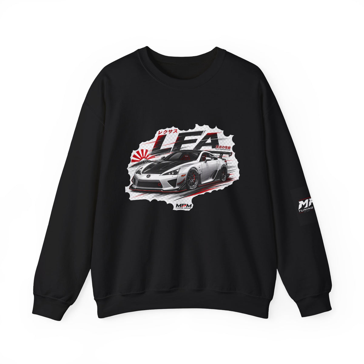 JDM Racing Car Crewneck Sweatshirt — LEA Sports Car Graphic | MPM Tuning Design