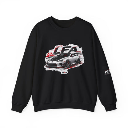 JDM Racing Car Crewneck Sweatshirt — LEA Sports Car Graphic | MPM Tuning Design