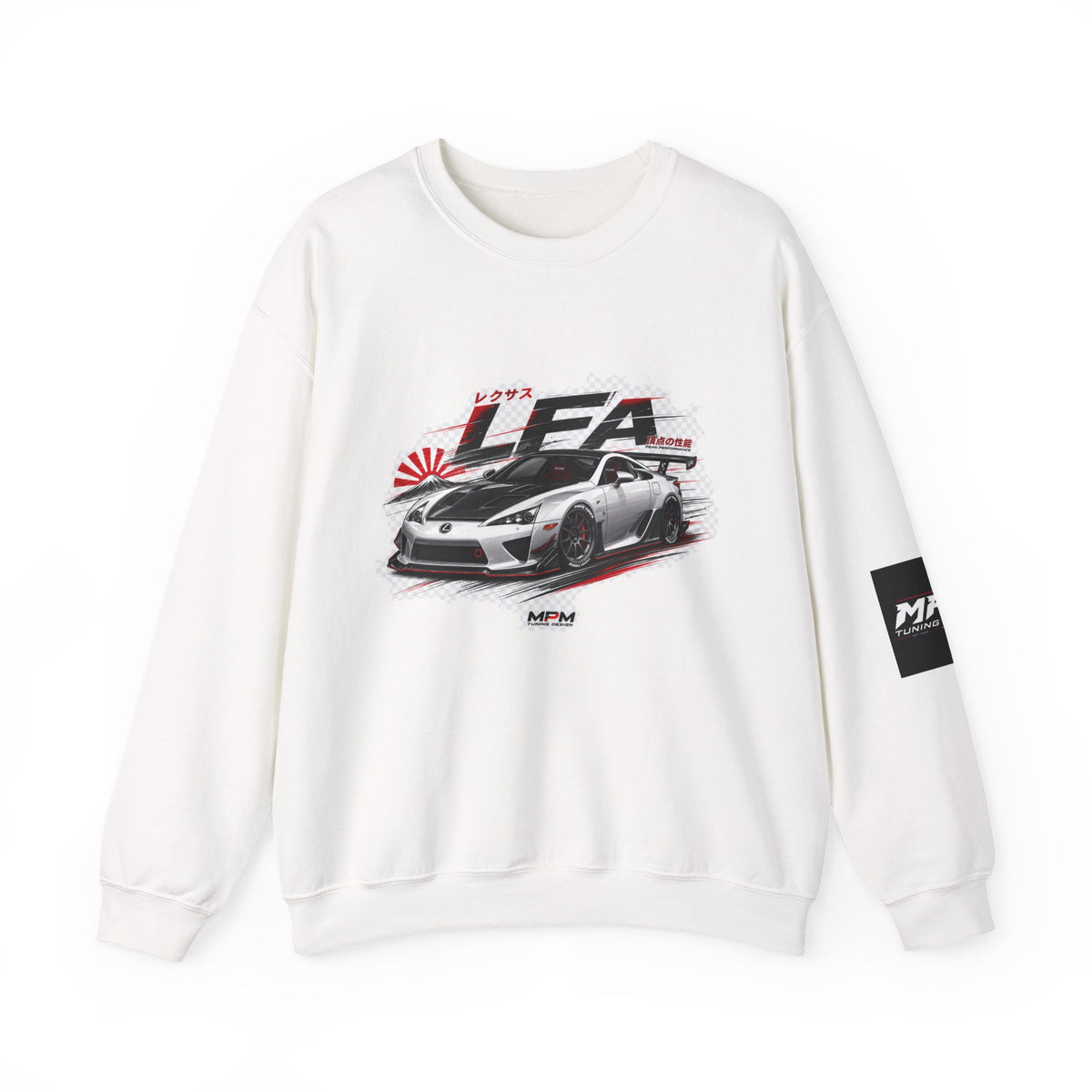 JDM Racing Car Crewneck Sweatshirt — LEA Sports Car Graphic | MPM Tuning Design
