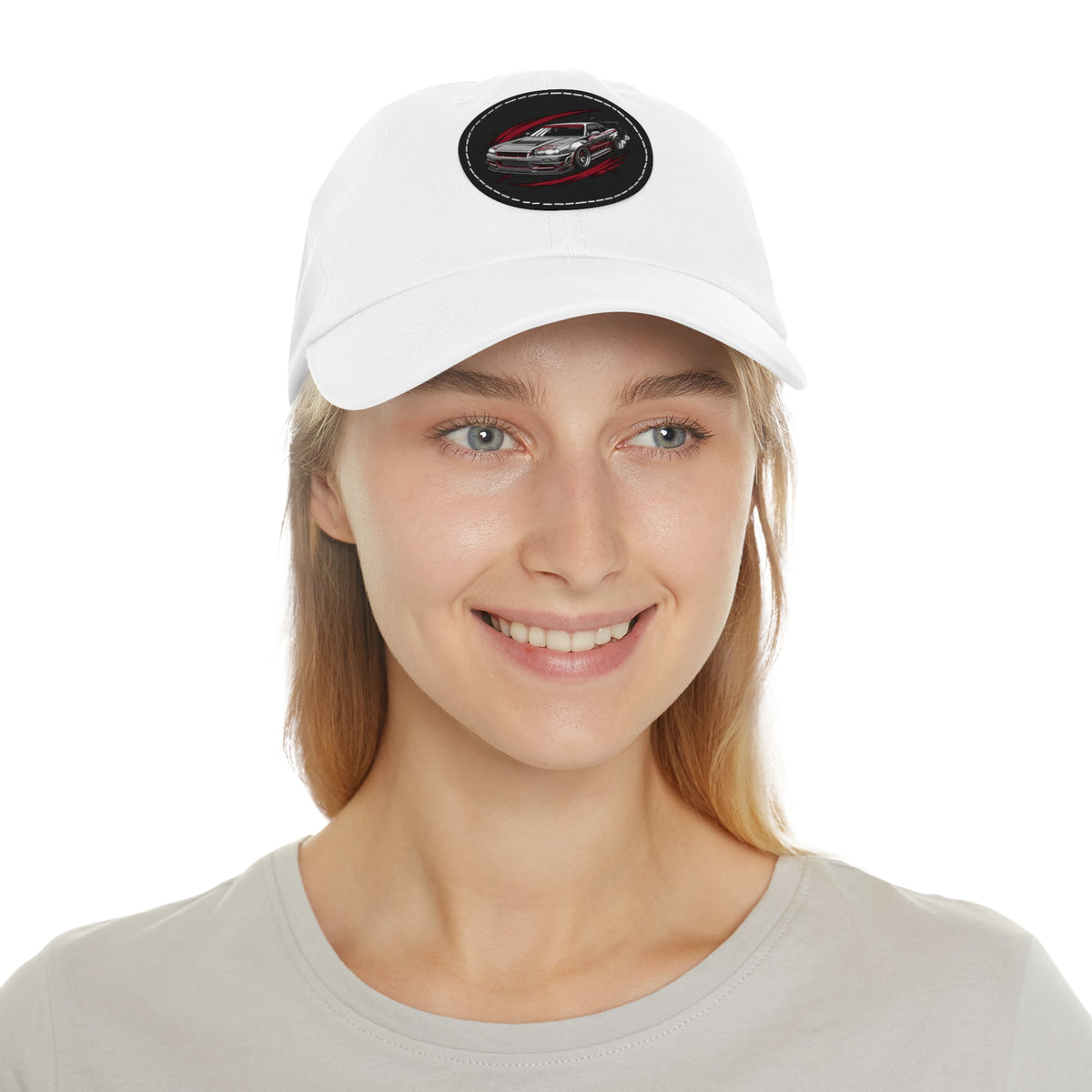 Racing Car Leather Patch Dad Hat — Vintage Sport Sedan Cap | MPM Tuning Design