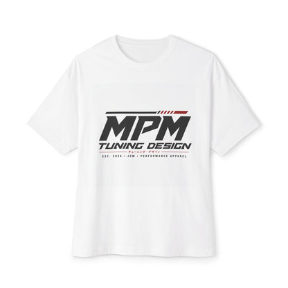 MPM Tuning Design Oversized Tee — Performance Car Logo Boxy Shirt | MPM Tuning Design