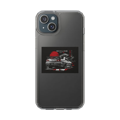 Clear Phone Case — Nissan Skyline GT-R Racing Car Graphic | MPM Tuning Design