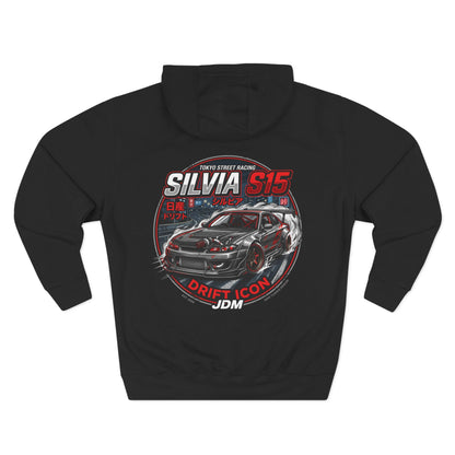 Nissan Silvia S15 Drift Icon Hoodie — JDM Racing Car Graphic Fleece | MPM Tuning Design