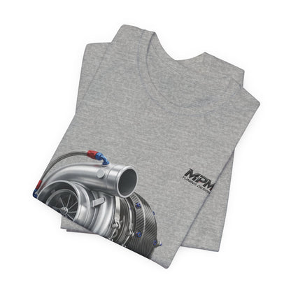 Turbocharger Graphic Tee — MPM Turbo Engine Shirt for Car Enthusiasts