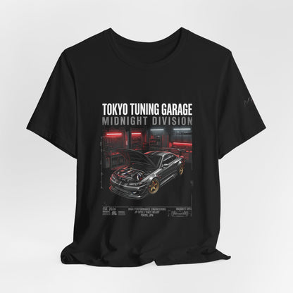 Midnight Division Tee — Retro Racing Graphic T-Shirt