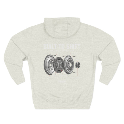 Built to Shift Hoodie — Clutch &amp; Flywheel Mechanic Graphic | MPM Tuning Design